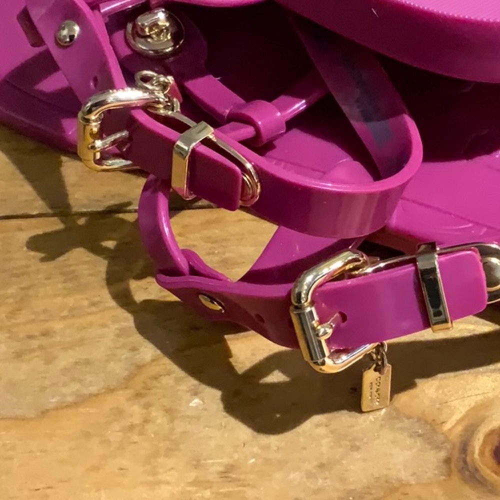 Coach Pink Sandals Size 6 - Picture 4 of 6